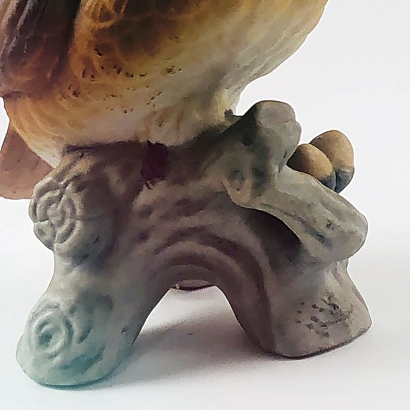 MIJ Owl on Branch with Acorns Bisque China - Picture 7 of 8